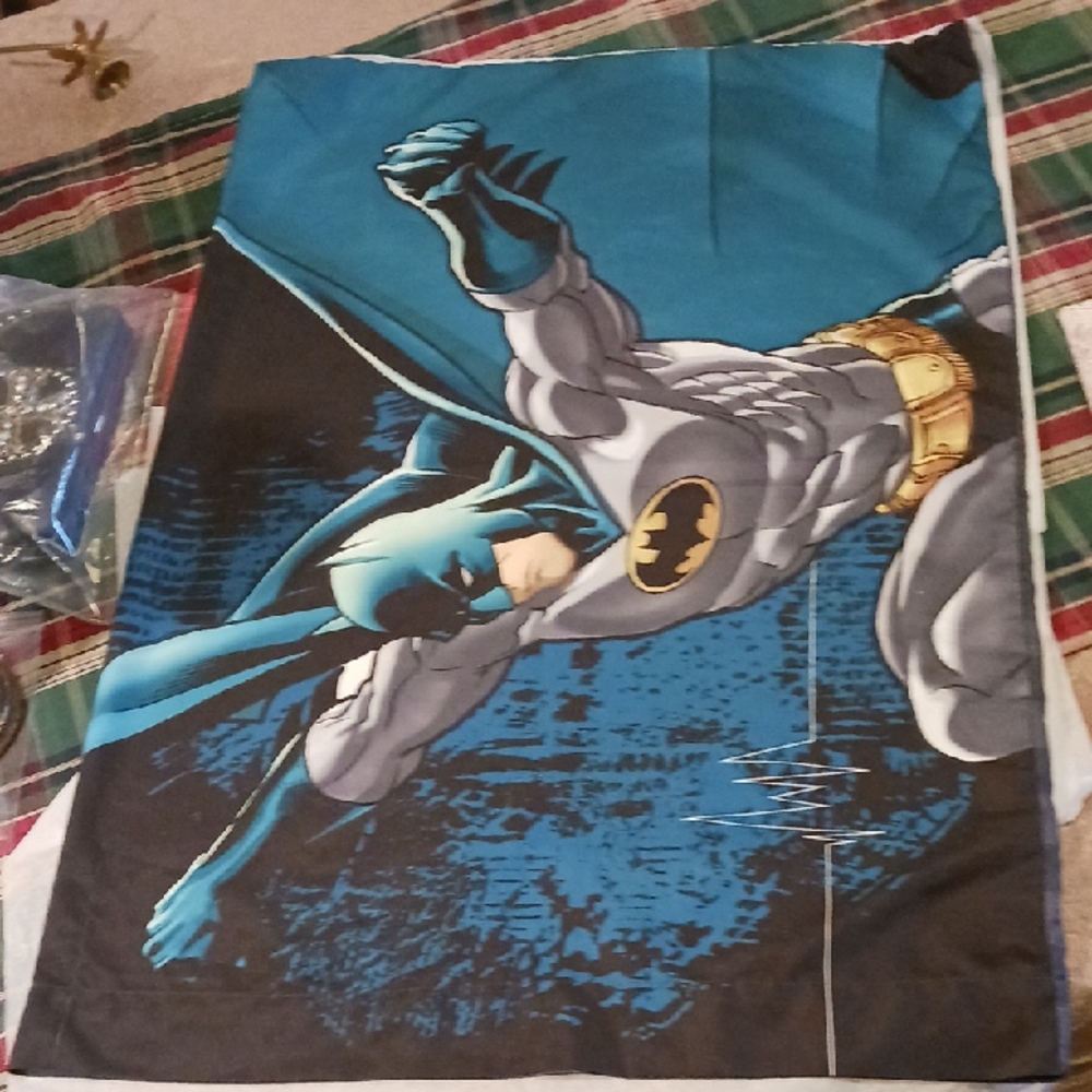 Batman Logo Pillowcase in Black and Gray